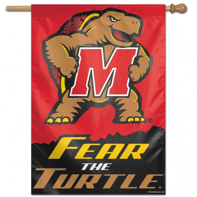 Banner de Maryland Terrapins de 28 x 40 con diseño alternativo vertical