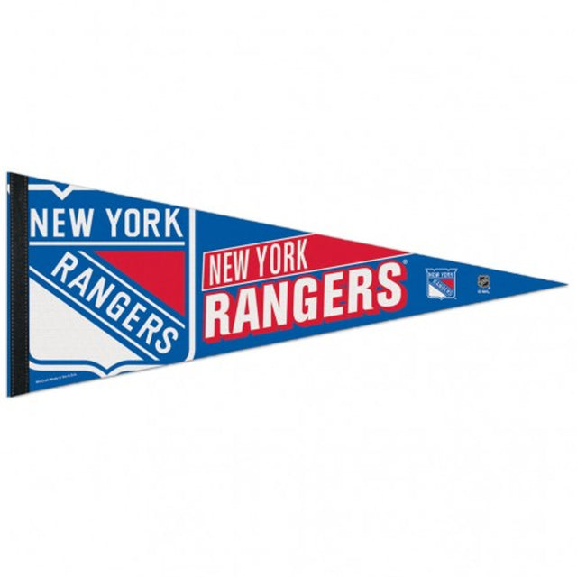 Banderín de los New York Rangers de 12 x 30, estilo premium