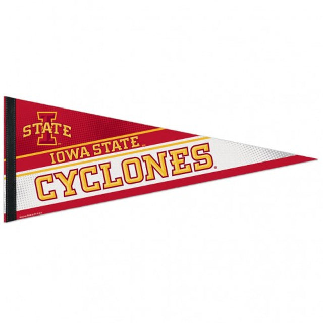 Banderín de los Iowa State Cyclones de 12 x 30, estilo premium