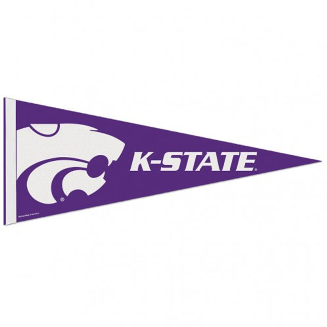 Banderín de los Kansas State Wildcats de 12 x 30, estilo premium