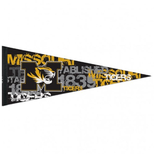 Banderín de los Missouri Tigers de 12 x 30, estilo premium