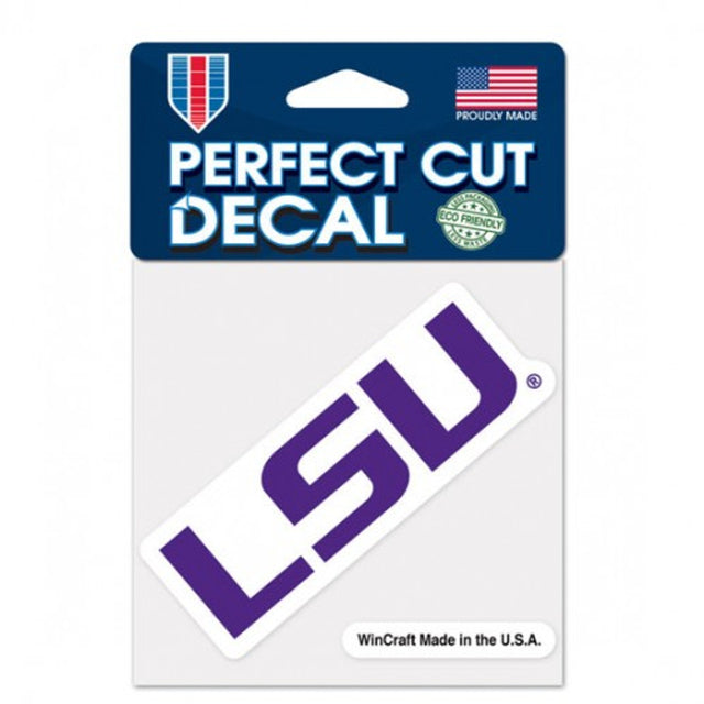 LSU Tigers Decal 4x4 Perfect Cut Color