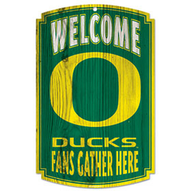 Letrero de madera de los Oregon Ducks