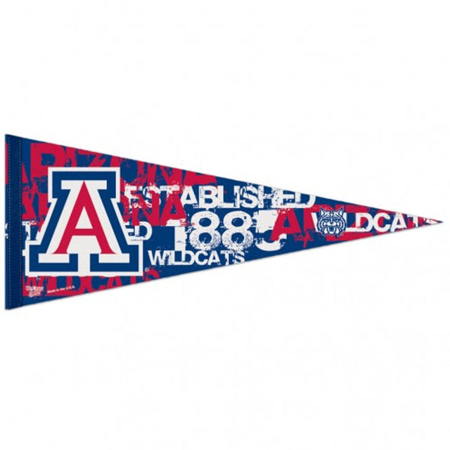 Banderín de los Arizona Wildcats de 12 x 30, estilo premium