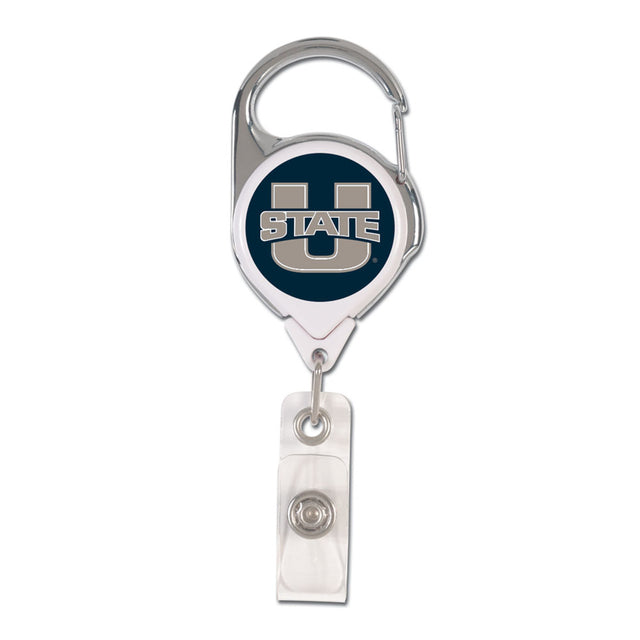 Utah State Aggies Badge Holder Premium Retractable