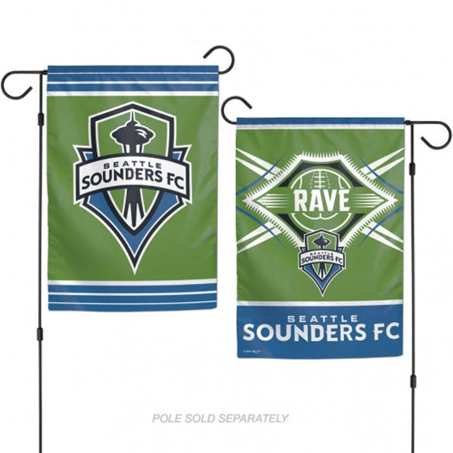 Bandera de Seattle Sounders de 12 x 18 pulgadas, estilo jardín, de 2 lados