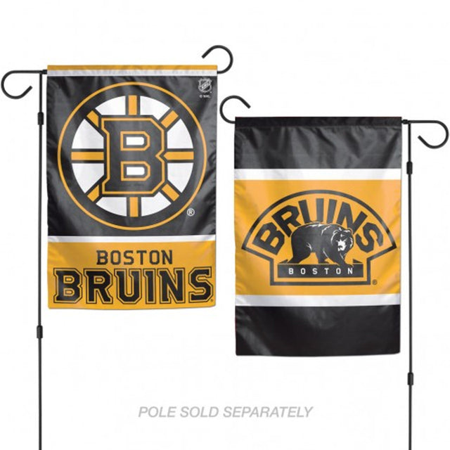 Bandera de los Boston Bruins de 12 x 18 pulgadas, estilo jardín, de 2 lados