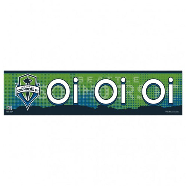 Calcomanía para parachoques de Seattle Sounders FC de 3 x 12 pulgadas, estilo Oi Oi Oi Design