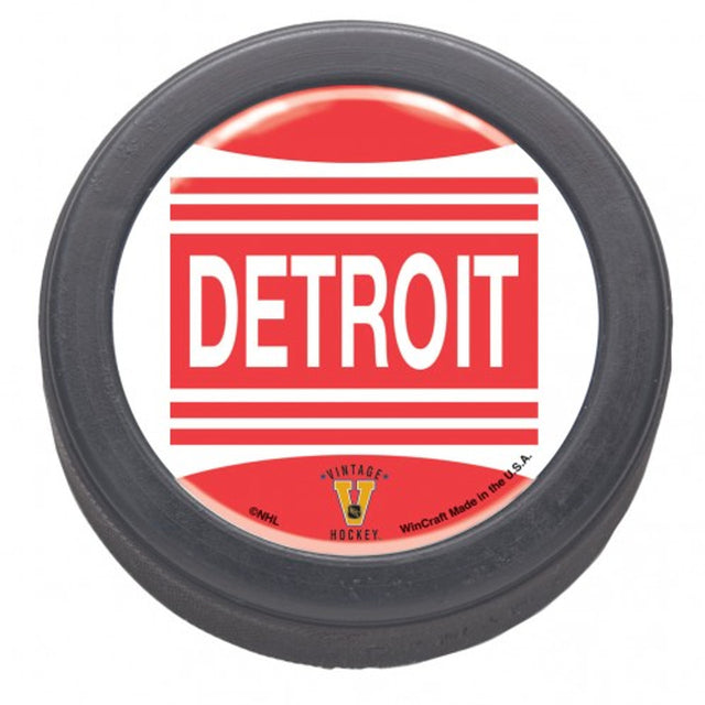 Disco de hockey con forma de cúpula de los Detroit Red Wings, empaquetado, estilo vintage