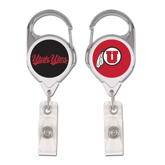 Utah Utes Badge Holder Premium Retractable