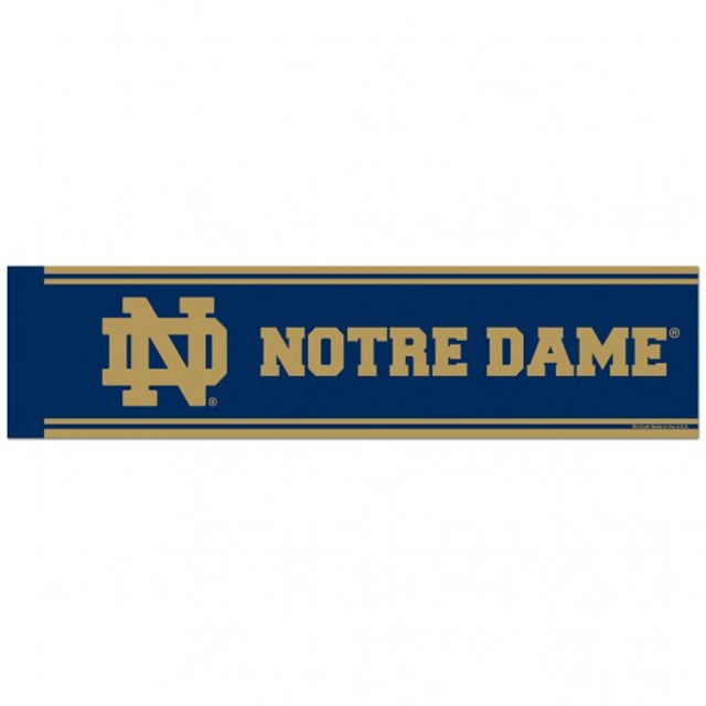 Calcomanía de Notre Dame Fighting Irish de 3 x 12 para parachoques, estilo ND Design