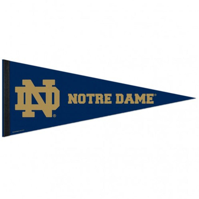 Banderín de Notre Dame Fighting Irish de 12 x 30, estilo premium