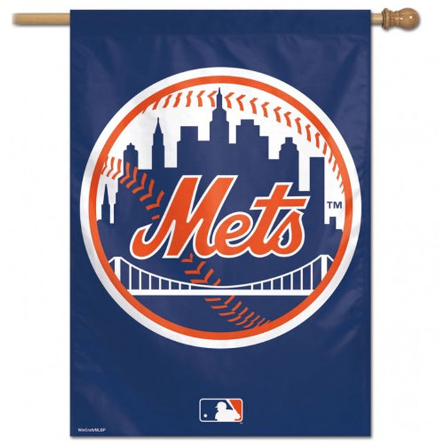 Banner vertical de los Mets de Nueva York de 28 x 40 pulgadas