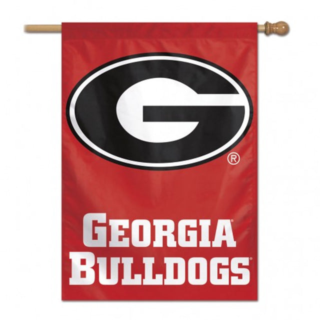 Bandera vertical de los Georgia Bulldogs de 28 x 40 pulgadas