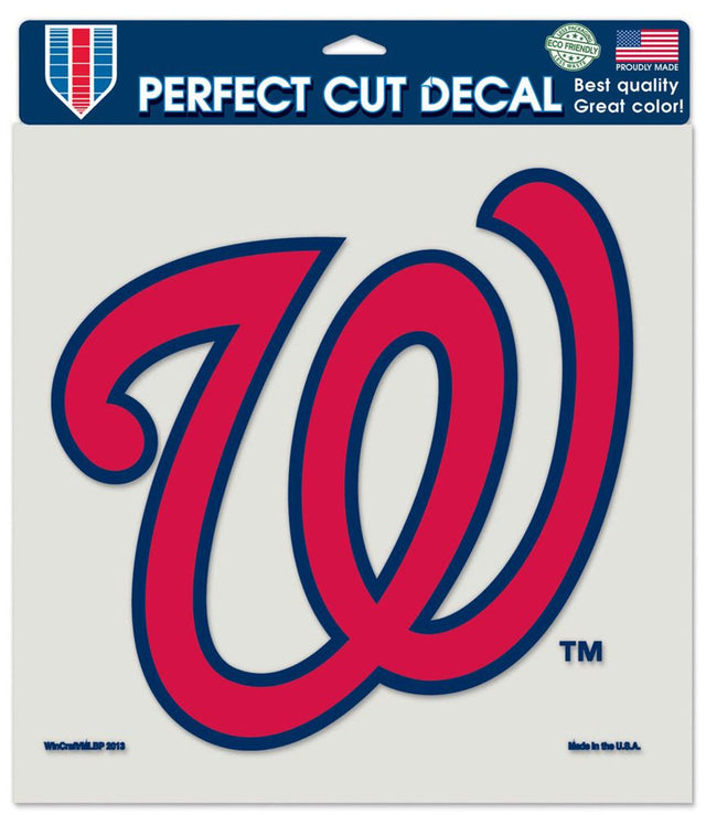 Washington Nationals Decal 8x8 Die Cut Color