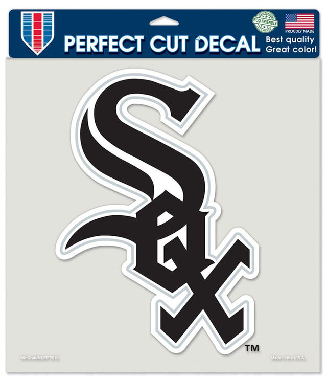 Calcomanía de los Chicago White Sox troquelada de 8 x 8 pulgadas