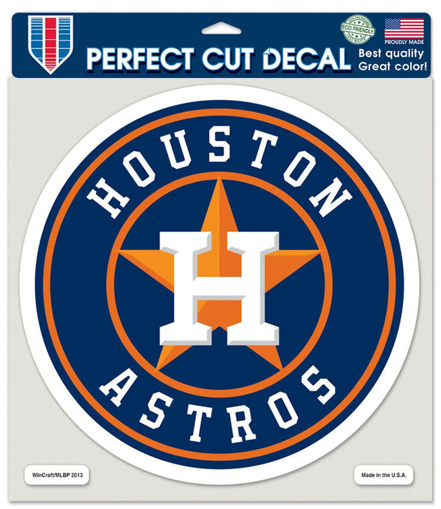 Houston Astros Decal 8x8 Die Cut Color