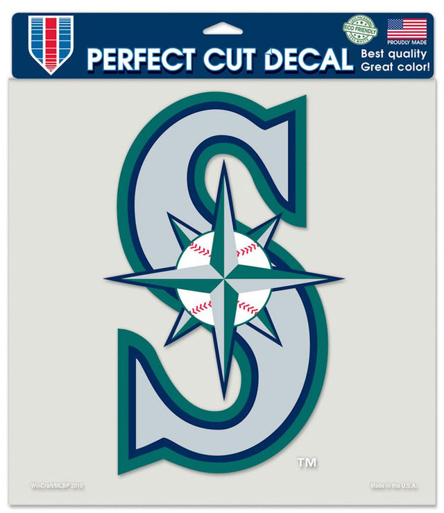 Seattle Mariners Decal 8x8 Die Cut Color