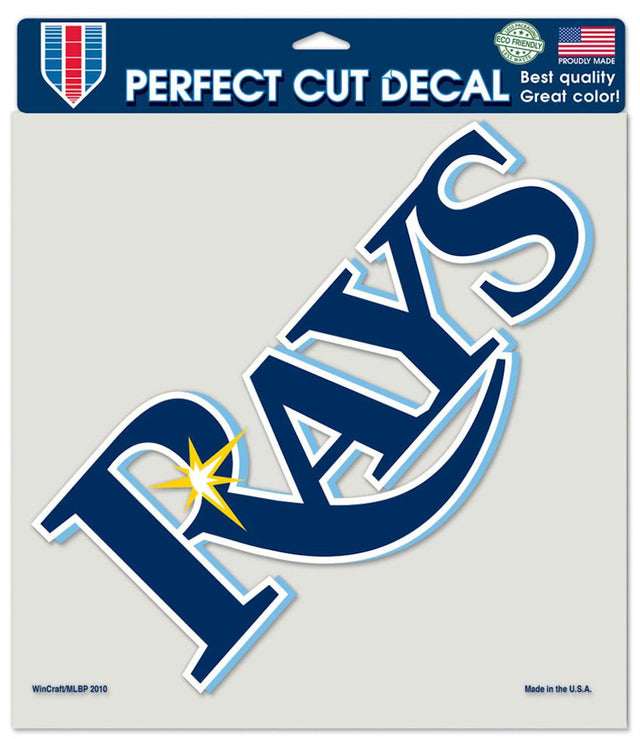 Tampa Bay Rays Decal 8x8 Perfect Cut Color