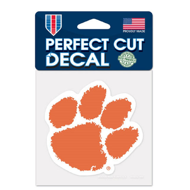 Calcomanía de los Clemson Tigers troquelada de 8 x 8 pulgadas