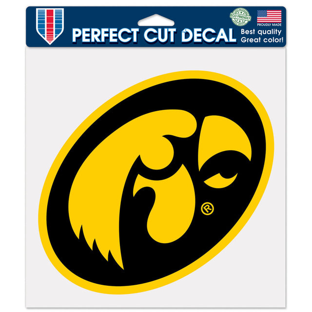 Iowa Hawkeyes Decal 8x8 Die Cut Color