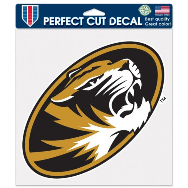 Missouri Tigers Decal 8x8 Perfect Cut Color