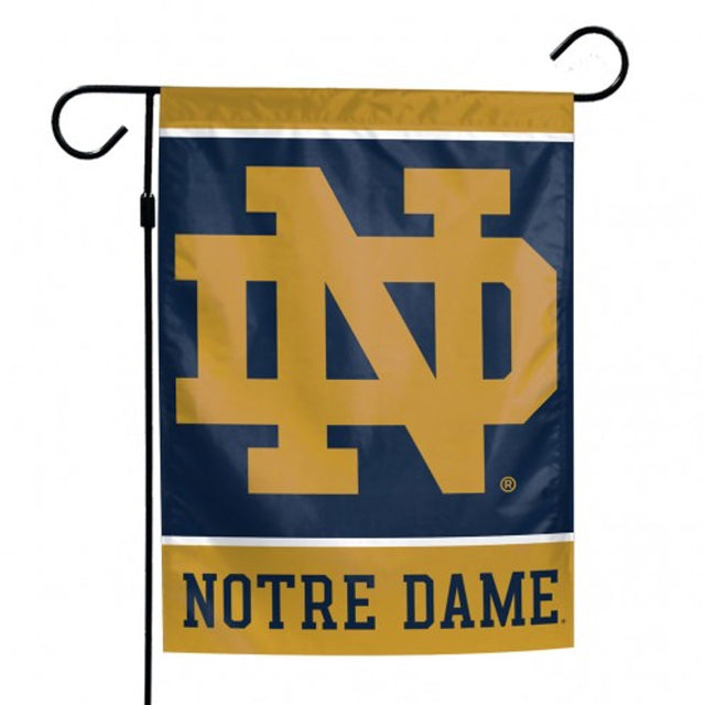 Bandera de Notre Dame Fighting Irish de 12 x 18 pulgadas, estilo jardín, de 2 lados