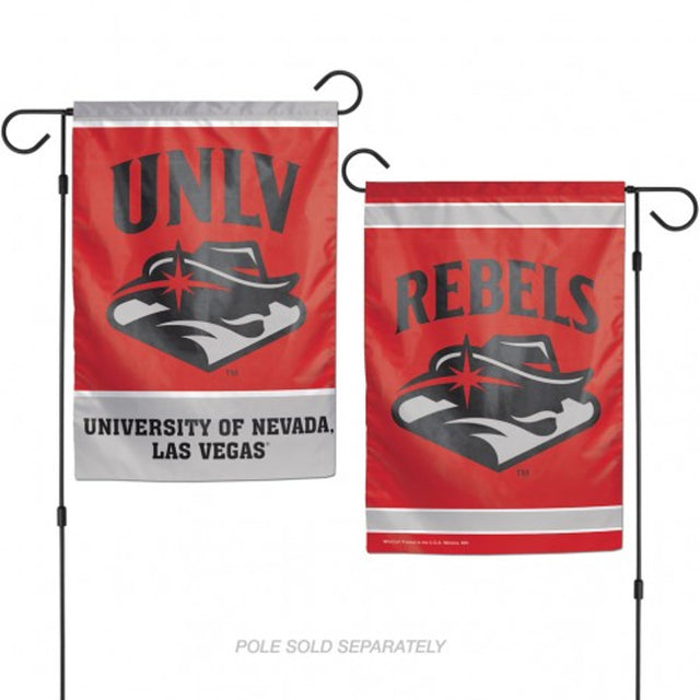 Bandera de UNLV Runnin' Rebels de 12 x 18 pulgadas, estilo jardín, de 2 lados