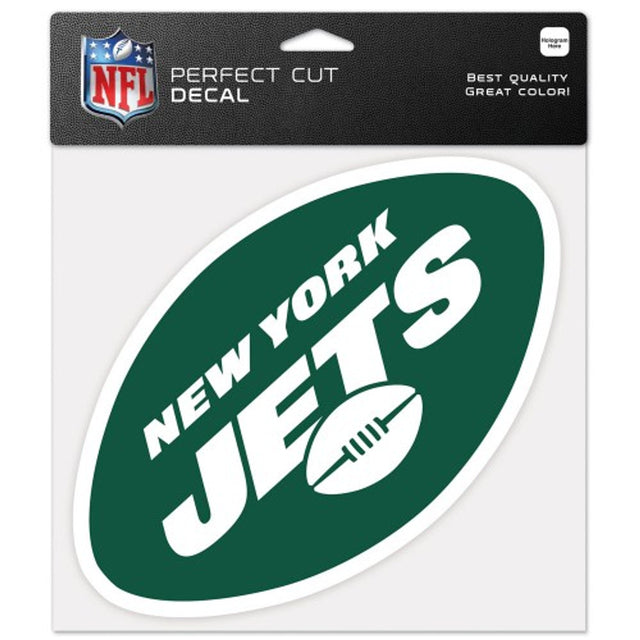 Calcomanía de los New York Jets de 8 x 8 pulgadas troquelada en color