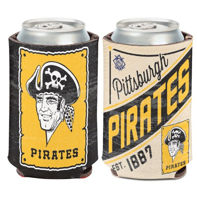 Enfriador de latas de los Piratas de Pittsburgh, diseño vintage