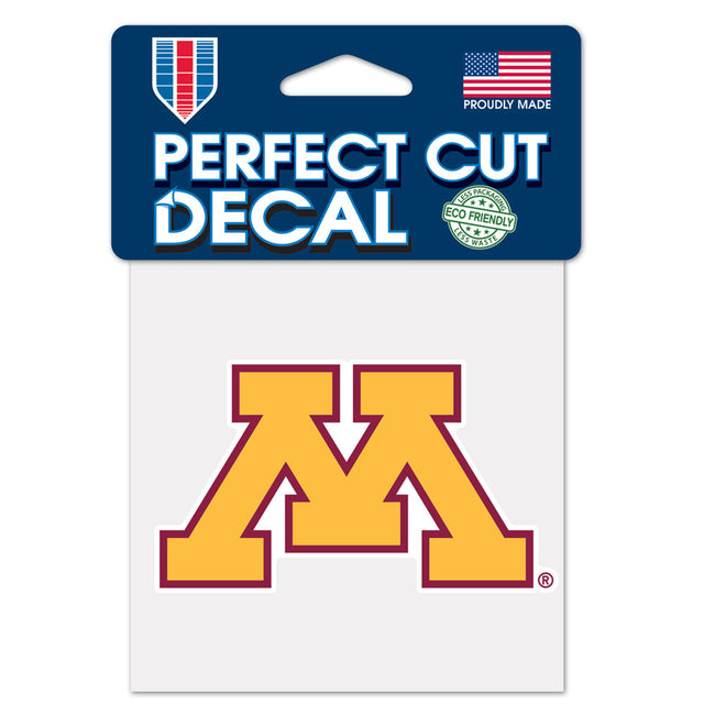 Minnesota Golden Gophers Decal 4x4 Perfect Cut Color