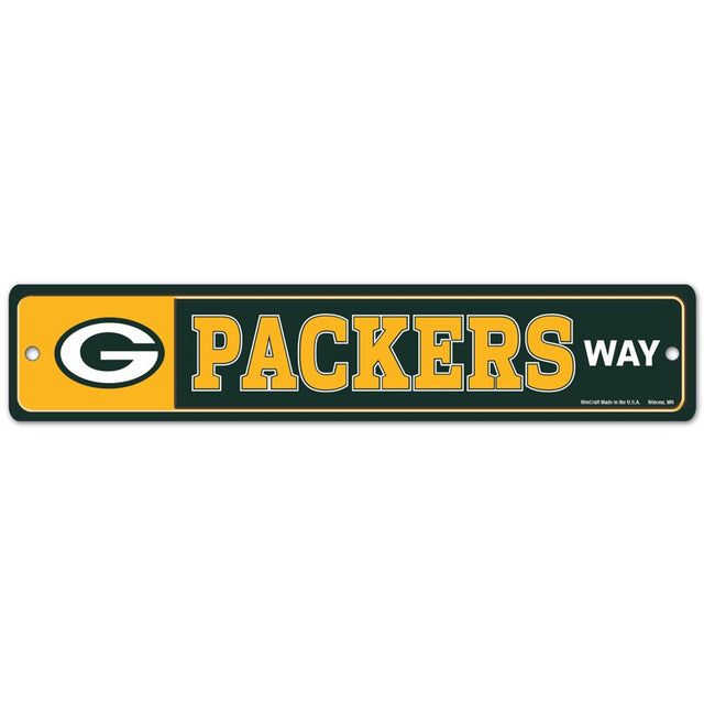 Green Bay Packers Sign 3.75x19 Plastic Street Style