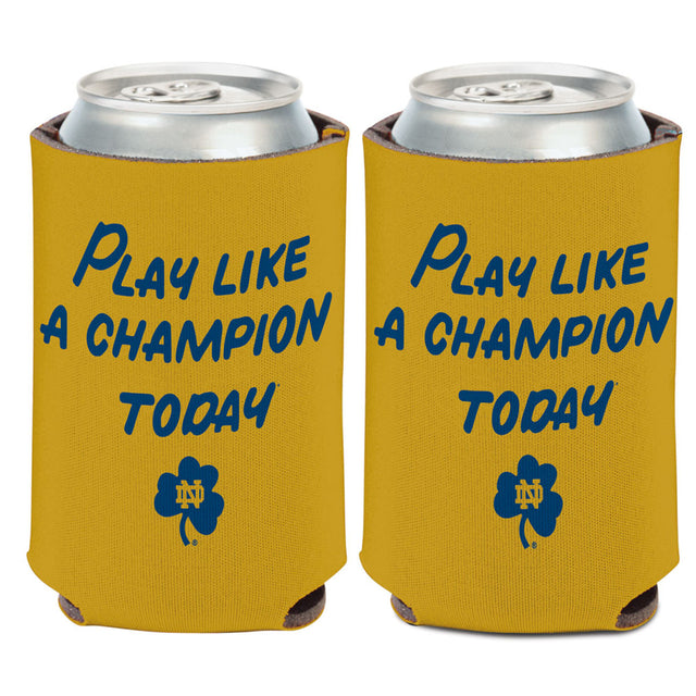 Notre Dame Fighting Irish Can Cooler Slogan Design PLACT