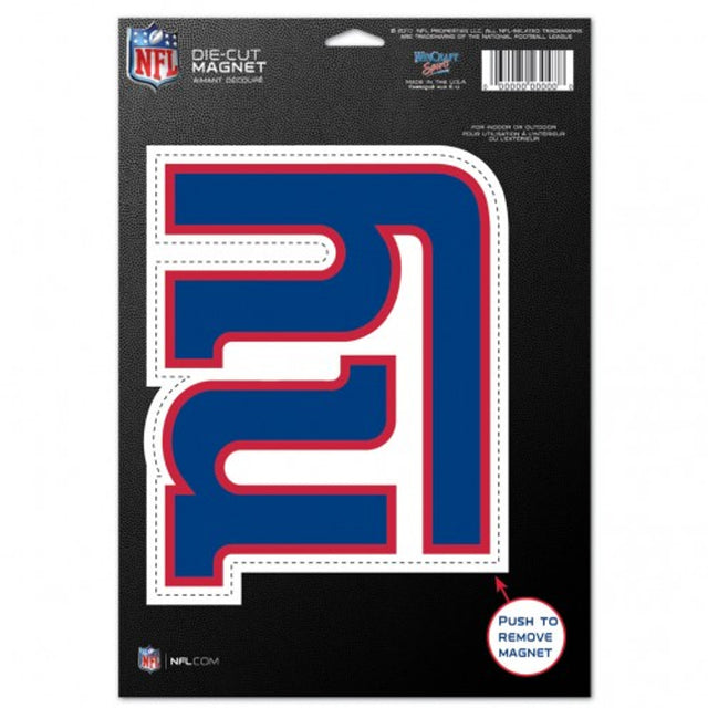 New York Giants Magnet - 6.5 in x 9 in - Die-Cut - Logo