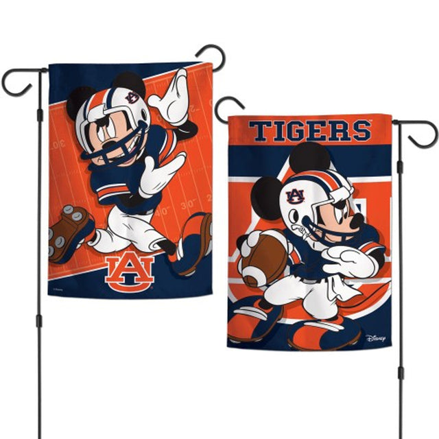 Bandera de los Auburn Tigers de 12 x 18 pulgadas, estilo jardín, de Disney, de 2 lados