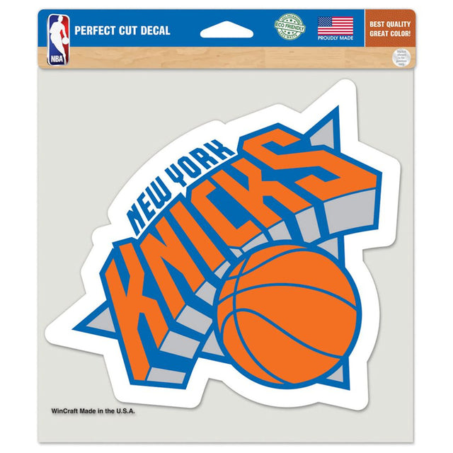 Calcomanía de los New York Knicks troquelada de 8 x 8 pulgadas