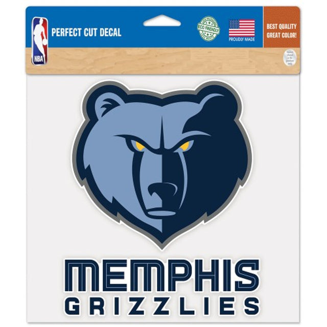 Calcomanía de los Memphis Grizzlies de 8 x 8 pulgadas troquelada en color