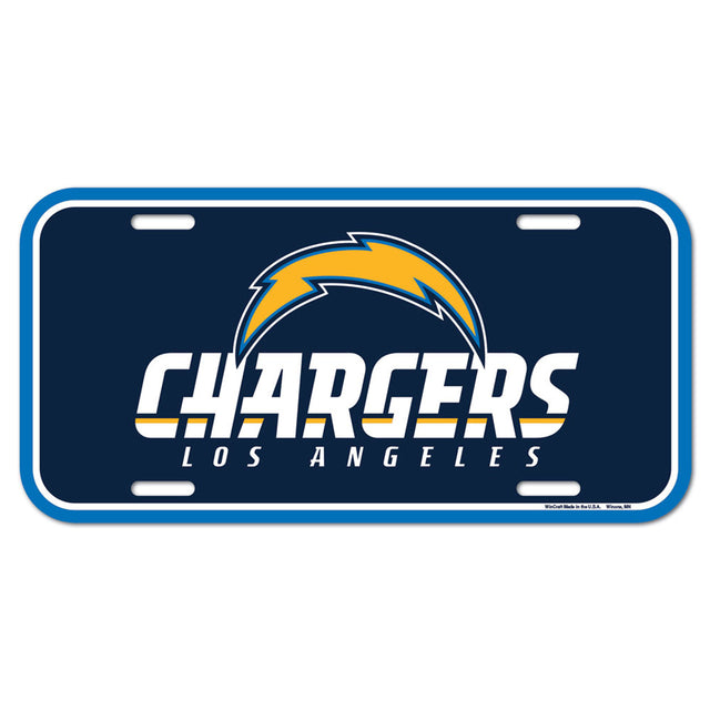 Matrícula de plástico de Los Angeles Chargers