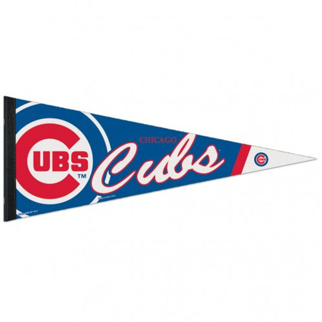 Banderín de los Chicago Cubs de 12 x 30, estilo premium