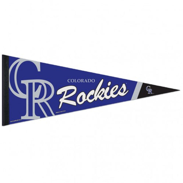 Banderín de los Colorado Rockies de 12 x 30, estilo premium