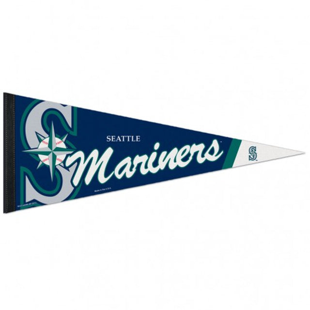 Banderín de los Seattle Mariners de 12 x 30, estilo premium