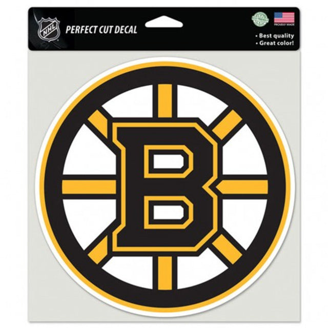 Calcomanía de los Boston Bruins troquelada de 8 x 8 pulgadas