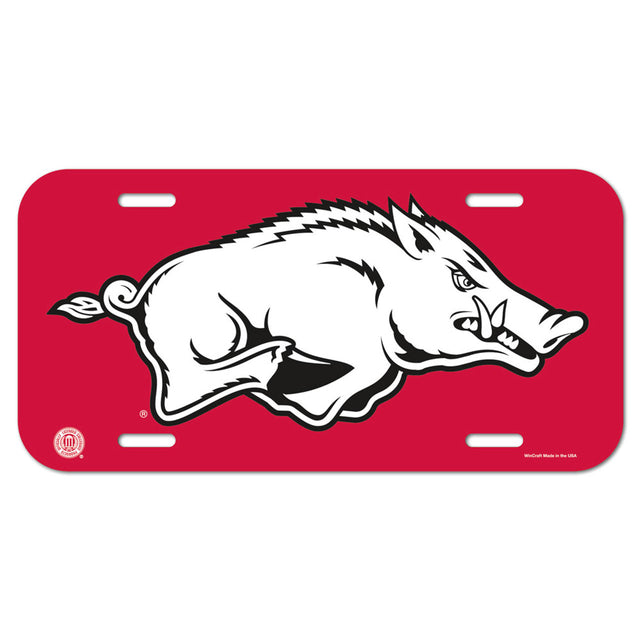 Arkansas Razorbacks License Plate