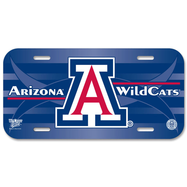 Matrícula de plástico de los Arizona Wildcats