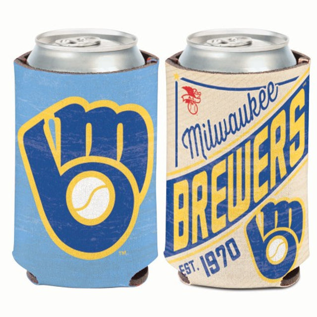 Enfriador de latas de los Milwaukee Brewers, diseño vintage