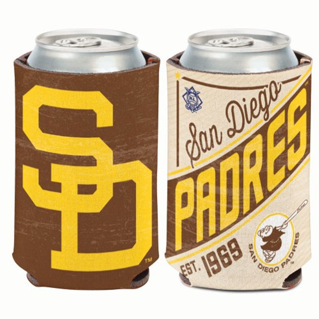 Enfriador de latas de diseño vintage de los Padres de San Diego