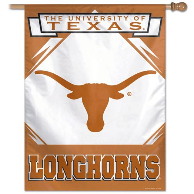 Banner de Texas Longhorns de 28 x 40 vertical, segundo diseño alternativo