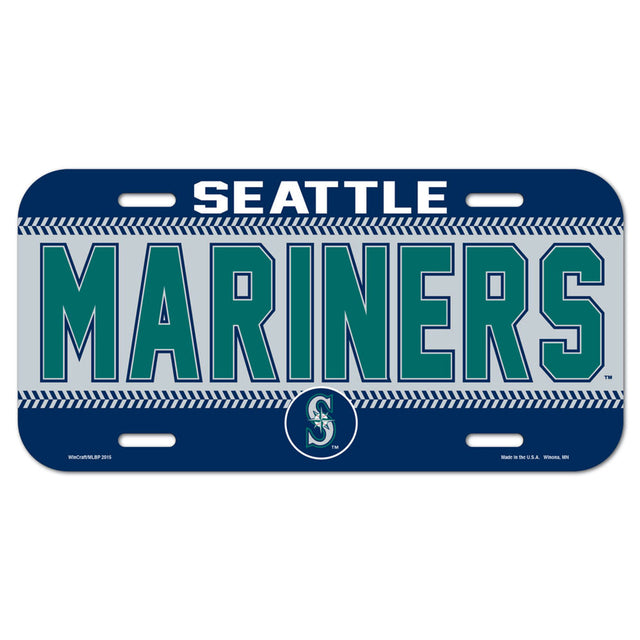 Matrícula de plástico de los Seattle Mariners