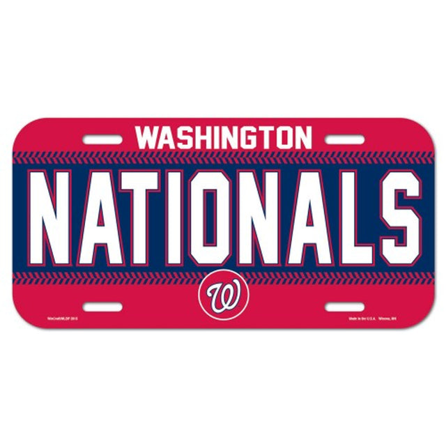 Matrícula de plástico de los Washington Nationals