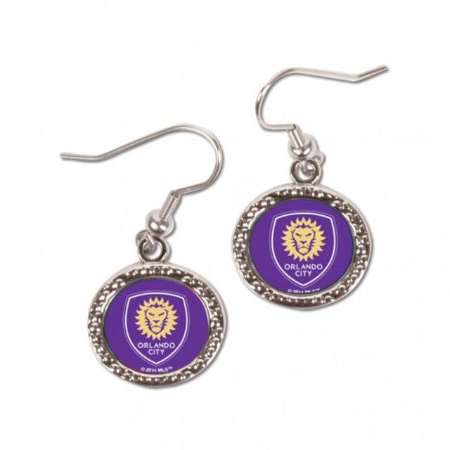 Pendientes de estilo redondo de Orlando City SC